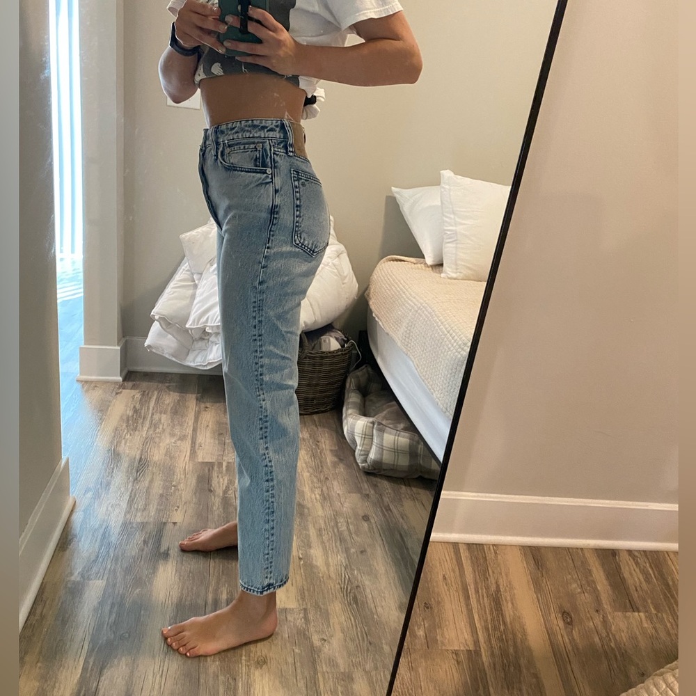 Rag & Bone Alex high rise ankle straight jeans